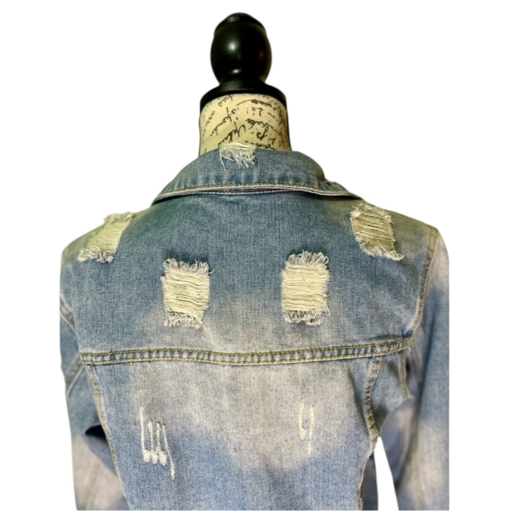 Womenβs Denim Jacket Size M Medium - Picture 8 of 16